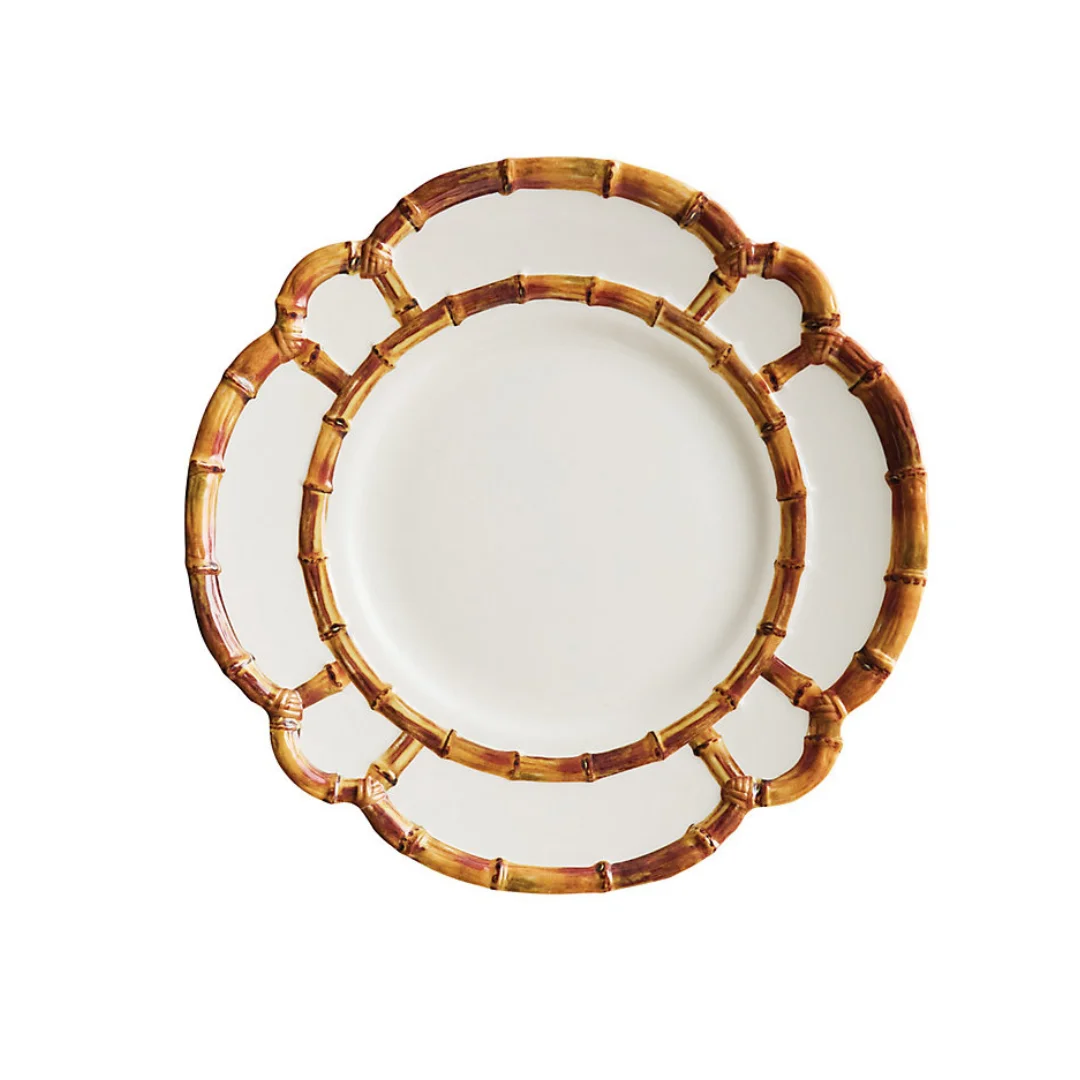 Bamboo Melamine Plates - Set of 4 - Image 4
