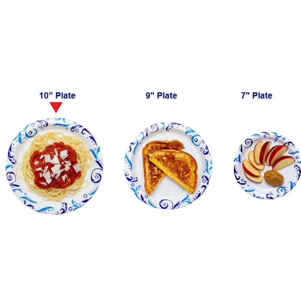 Everyday Disposable Paper Plates, 10" Count, 150 - Image 4
